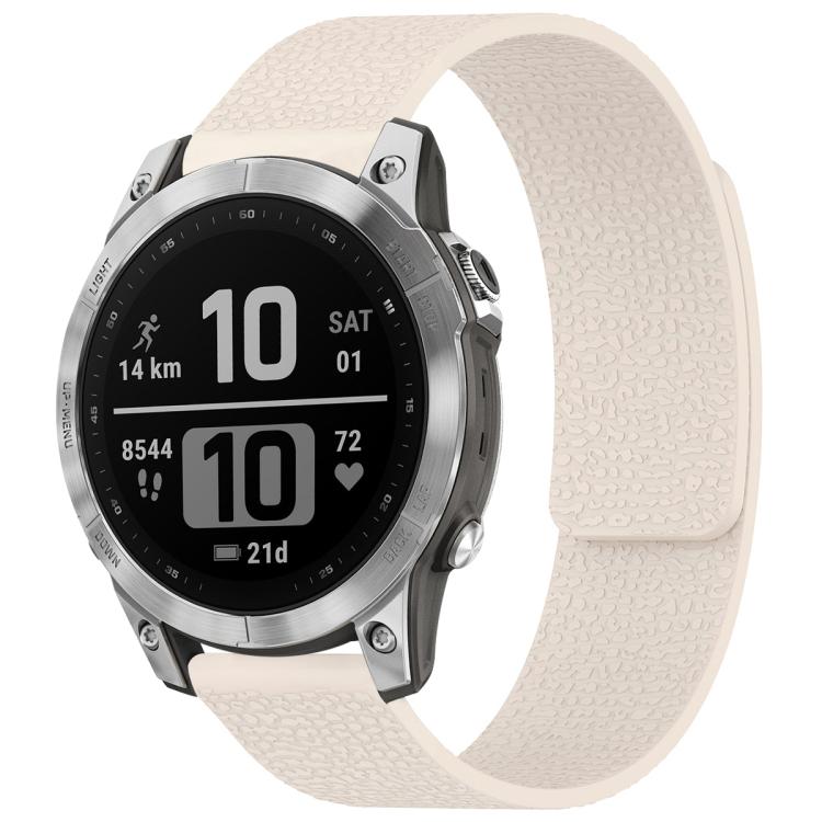 xDfind Litchi Texture Magnetic Silicone Watch Band, For Garmin Fenix 8/7X/6X/5X 26mm, For Garmin Fenix 8/7/6/5 22mm, For Garmin Fenix 8/7S/6S/5S 20mm, For Garmin Forerunner 45 / 45S / Swim 2 18mm