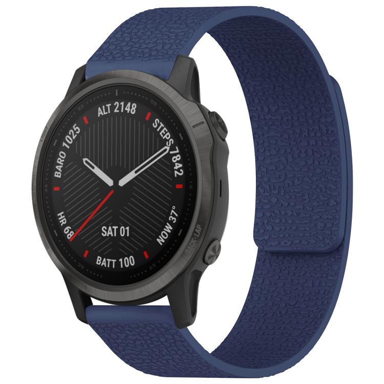 xDfind Litchi Texture Magnetic Silicone Watch Band, For Garmin Fenix 8/7X/6X/5X 26mm, For Garmin Fenix 8/7/6/5 22mm, For Garmin Fenix 8/7S/6S/5S 20mm, For Garmin Forerunner 45 / 45S / Swim 2 18mm