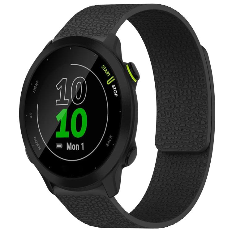 xDfind Litchi Texture Magnetic Silicone Watch Band, For Garmin Fenix 8/7X/6X/5X 26mm, For Garmin Fenix 8/7/6/5 22mm, For Garmin Fenix 8/7S/6S/5S 20mm, For Garmin Forerunner 45 / 45S / Swim 2 18mm