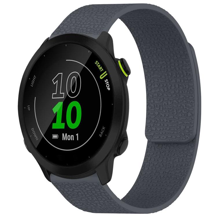 xDfind Litchi Texture Magnetic Silicone Watch Band, For Garmin Fenix 8/7X/6X/5X 26mm, For Garmin Fenix 8/7/6/5 22mm, For Garmin Fenix 8/7S/6S/5S 20mm, For Garmin Forerunner 45 / 45S / Swim 2 18mm