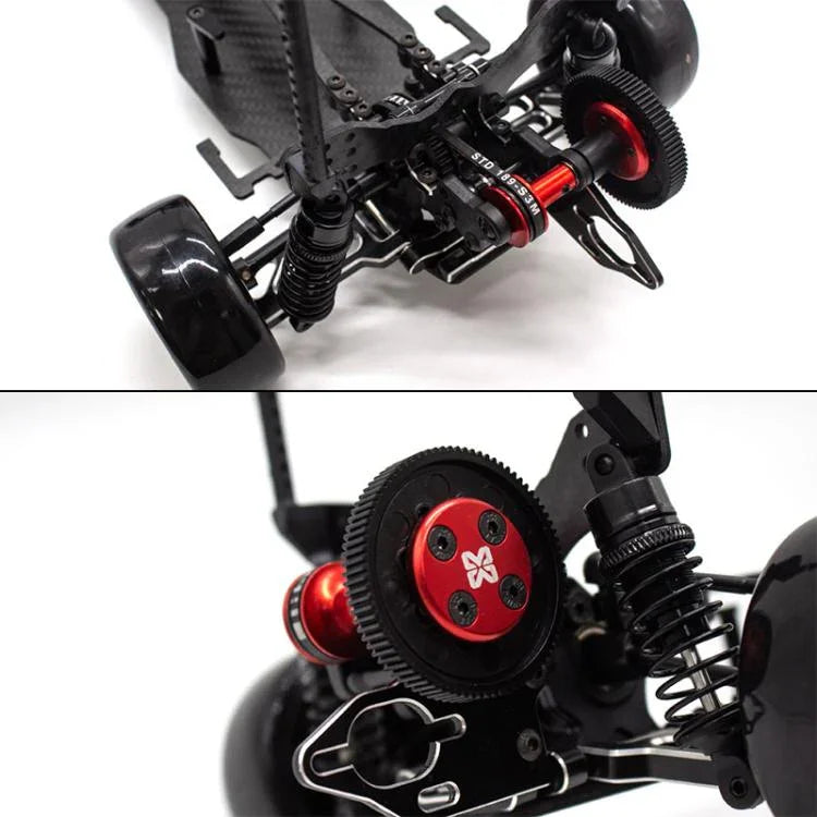 Estrutura de Carro de Controlo Remoto Drift com Tração Integral e Traseira PMM Racing D5S 1:10