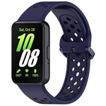 xDfind Colorful Buckle Solid Color Breathable Silicone Watch Band, For Samsung Galaxy Fit3
