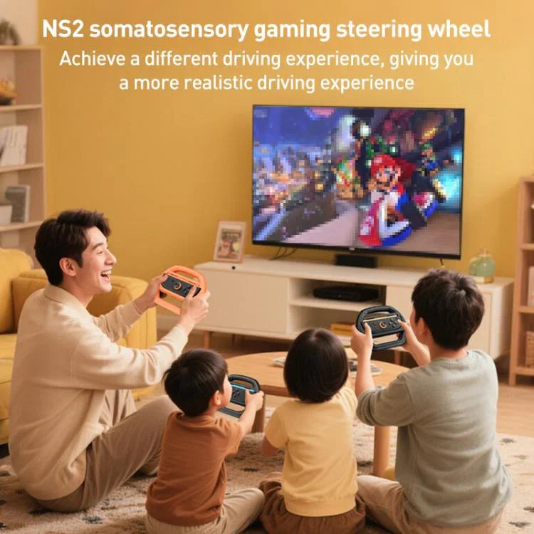 Para Nintendo Switch 2 Joy-Con 4 peças iPlay HBS-2813-C Volante Simples para Controlo de Corrida