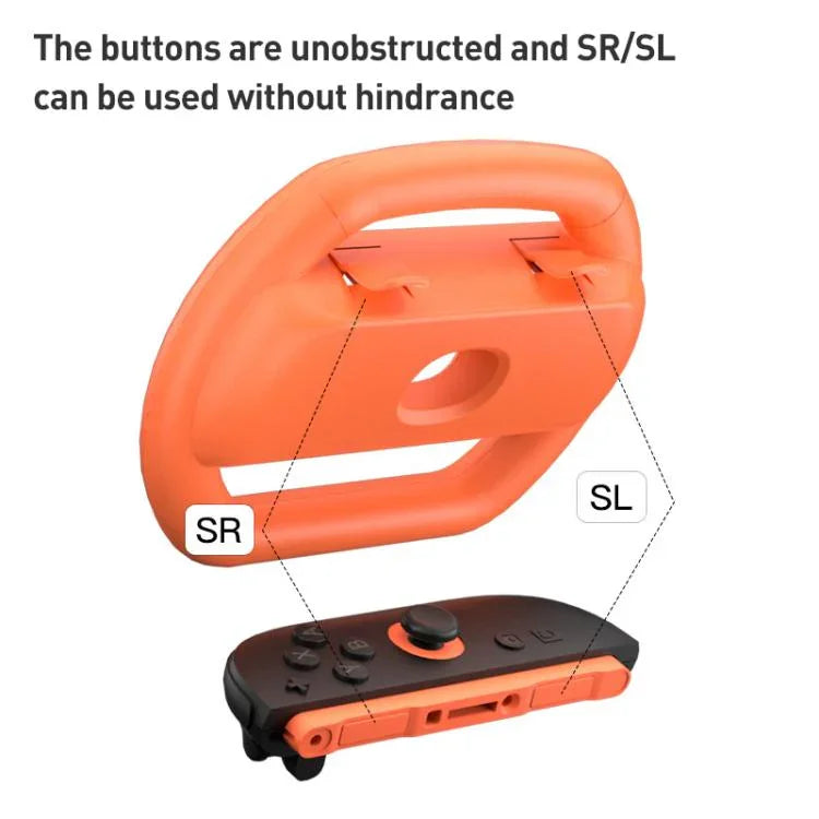 Para Nintendo Switch 2 Joy-Con 4 peças iPlay HBS-2813-C Volante Simples para Controlo de Corrida