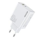 Carregador Rápido WK WP-U64 45W Kinkong Flash Charge USB+Type-C, Ficha UE, Ficha UK, Ficha US