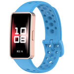 xDfind Hole Style Breathable Silicone Watch Band, For Huawei Band 10 / 9 / 8
