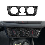 Carbon Fiber Car Air Conditioner Switch Panel A Decorative Sticker for SEAT Ibiza 2009-2014, Left and Right Driver, Air Conditioner Switch Panel A