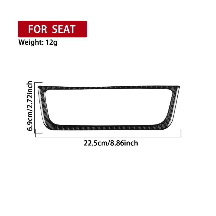 Carbon Fiber Car Air Conditioner Switch Panel B Decorative Sticker for SEAT Ibiza 2009-2014, Left and Right Driver, Air Conditioner Switch Panel B