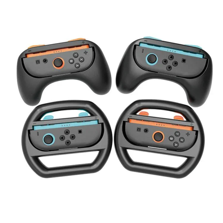 Para Nintendo Switch 2 iPlay HBS-2870 Combinação 4 em 1 de Empunhadura de Comando e Volante