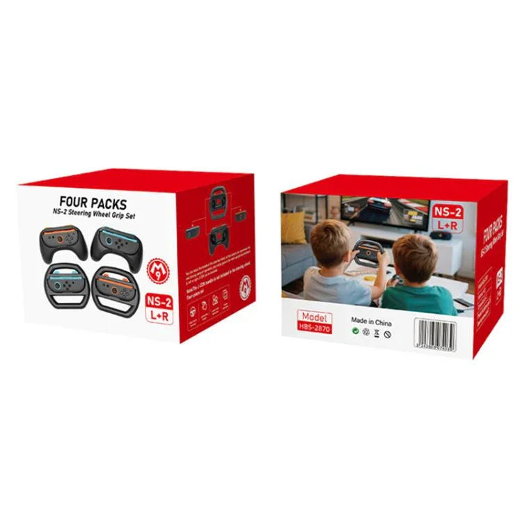 Para Nintendo Switch 2 iPlay HBS-2870 Combinação 4 em 1 de Empunhadura de Comando e Volante
