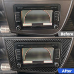 Carbon Fiber Car Center Console Panel Decorative Sticker for SEAT Leon 2005-2012, Center Console Panel, Left Driver, Center Console Panel, Right Driver