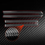 4pcs/Set Carbon Fiber Car Door Panel Decorative Sticker for SEAT Leon 2005-2012, Left and Right Driver, Door Panel