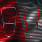 Carbon Fiber Car Gear Shift Frame Decorative Sticker for SEAT Leon 2005-2012, Left and Right Driver, Gear Shift Frame