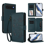 Capa para telemóvel em pele com carteira com fecho e múltiplos cartões Butterfly Love Flower, para iPhone 17e / 16e, para iPhone 17 Pro Max, para iPhone 17 Pro, para iPhone 17, para iPhone Air, para iPhone 16 Pro Max