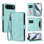 Capa para telemóvel em pele com carteira com fecho e múltiplos cartões Butterfly Love Flower, para iPhone 17e / 16e, para iPhone 17 Pro Max, para iPhone 17 Pro, para iPhone 17, para iPhone Air, para iPhone 16 Pro Max