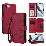 Capa para Telemóvel Carteira de Couro com Zíper, Multi-cartões, Estampa de Borboleta, Amor e Flor, Para iPhone 15, Para iPhone 14 Plus, Para iPhone 14 / 13, Para iPhone 14 Pro, Para iPhone 14 Pro Max, Para iPhone 7 / 8 / SE 2022