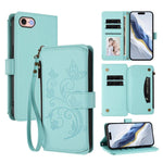 Capa para Telemóvel Carteira de Couro com Zíper, Multi-cartões, Estampa de Borboleta, Amor e Flor, Para iPhone 15, Para iPhone 14 Plus, Para iPhone 14 / 13, Para iPhone 14 Pro, Para iPhone 14 Pro Max, Para iPhone 7 / 8 / SE 2022