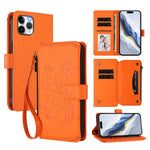 Carteira de couro com fecho de correr, multi-cartões, com padrão de borboleta, amor e flores, para iPhone 11 Pro Max, para iPhone 11, para iPhone 11 Pro, para iPhone X / XS, para iPhone XR, para iPhone XS Max
