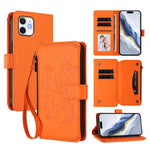 Carteira de couro com fecho de correr, multi-cartões, com padrão de borboleta, amor e flores, para iPhone 11 Pro Max, para iPhone 11, para iPhone 11 Pro, para iPhone X / XS, para iPhone XR, para iPhone XS Max