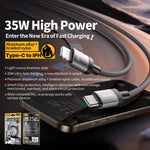 WK WDC-99 Série Kingkong Ruike Cabo de Dados Trançado de Carregamento 35W USB-C / Type-C para 8 Pinos, Comprimento: 1m, Type-C para 8 Pinos