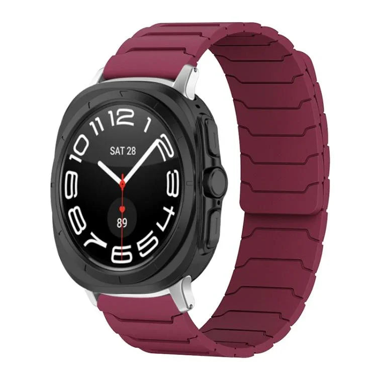 Correia de Relógio em Silicone Magnética xDfind, Para Samsung Galaxy Watch Ultra / Ultra 2025, Para Samsung Galaxy Watch8 / 8 Classic, Para Samsung Galaxy Watch 7 / 6 / 5 / FE