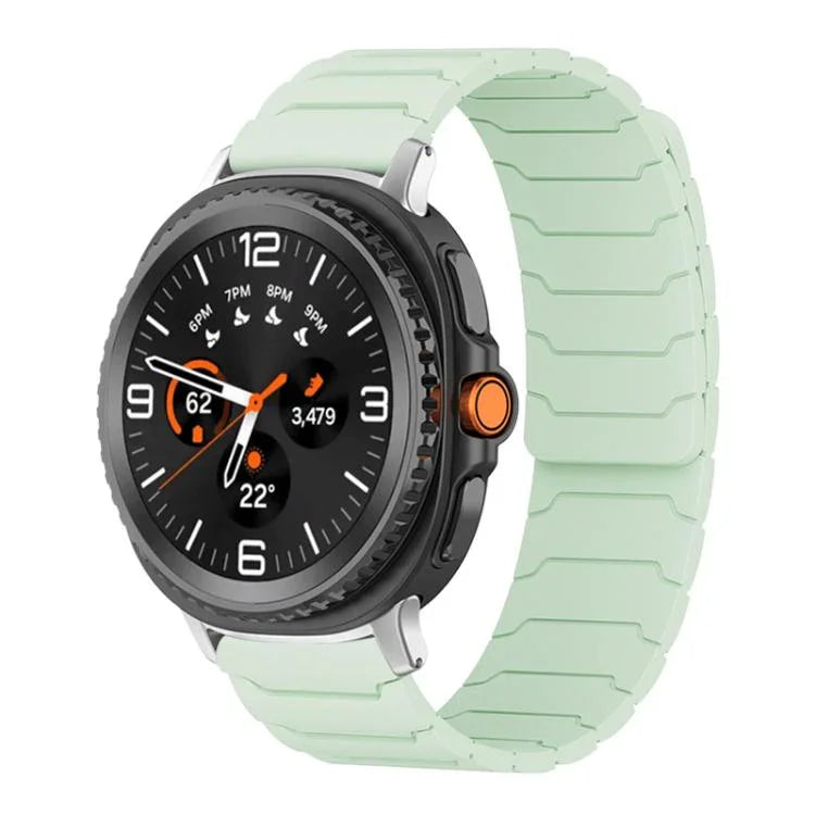 Correia de Relógio em Silicone Magnética xDfind, Para Samsung Galaxy Watch Ultra / Ultra 2025, Para Samsung Galaxy Watch8 / 8 Classic, Para Samsung Galaxy Watch 7 / 6 / 5 / FE