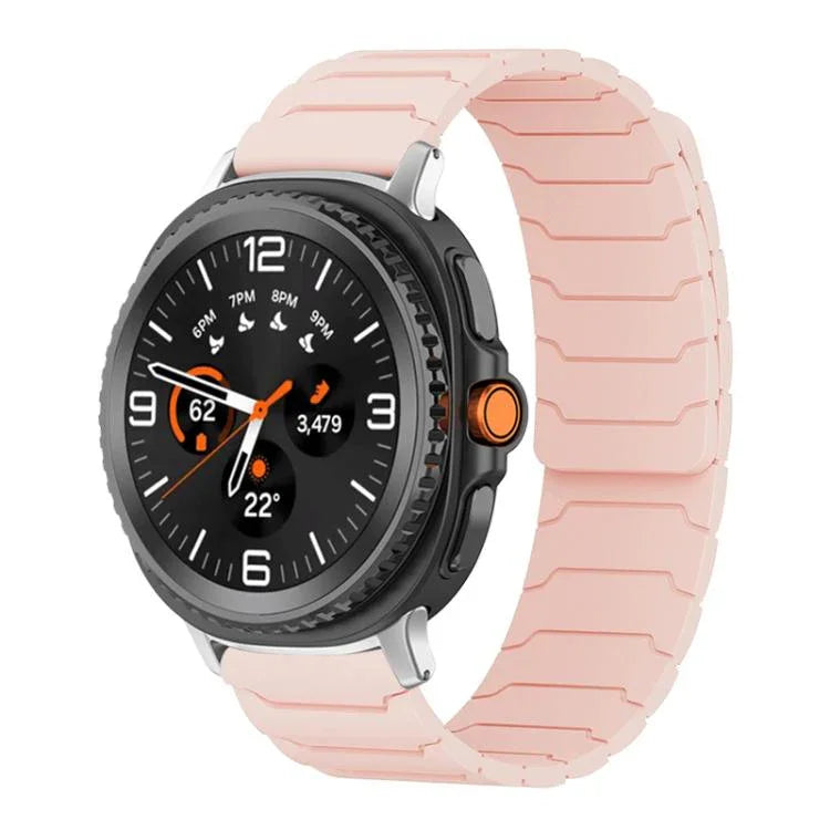 Correia de Relógio em Silicone Magnética xDfind, Para Samsung Galaxy Watch Ultra / Ultra 2025, Para Samsung Galaxy Watch8 / 8 Classic, Para Samsung Galaxy Watch 7 / 6 / 5 / FE