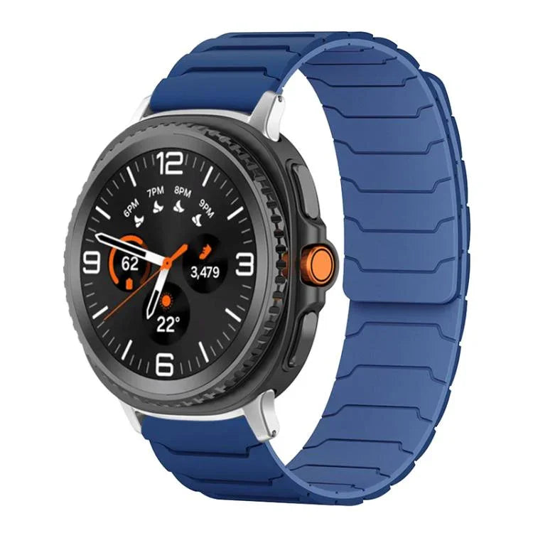 Correia de Relógio em Silicone Magnética xDfind, Para Samsung Galaxy Watch Ultra / Ultra 2025, Para Samsung Galaxy Watch8 / 8 Classic, Para Samsung Galaxy Watch 7 / 6 / 5 / FE