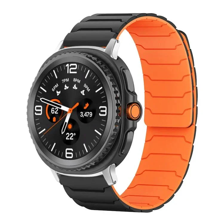 Correia de Relógio em Silicone Magnética xDfind, Para Samsung Galaxy Watch Ultra / Ultra 2025, Para Samsung Galaxy Watch8 / 8 Classic, Para Samsung Galaxy Watch 7 / 6 / 5 / FE