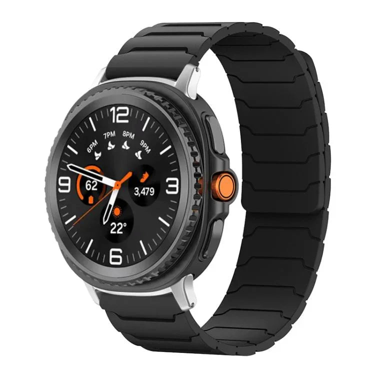 Correia de Relógio em Silicone Magnética xDfind, Para Samsung Galaxy Watch Ultra / Ultra 2025, Para Samsung Galaxy Watch8 / 8 Classic, Para Samsung Galaxy Watch 7 / 6 / 5 / FE