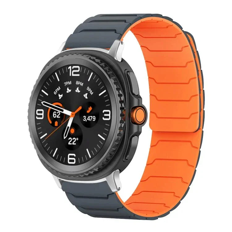 Correia de Relógio em Silicone Magnética xDfind, Para Samsung Galaxy Watch Ultra / Ultra 2025, Para Samsung Galaxy Watch8 / 8 Classic, Para Samsung Galaxy Watch 7 / 6 / 5 / FE