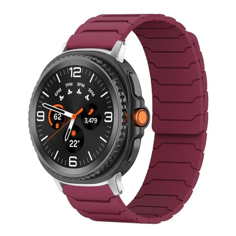 Correia de Relógio em Silicone Magnética xDfind, Para Samsung Galaxy Watch Ultra / Ultra 2025, Para Samsung Galaxy Watch8 / 8 Classic, Para Samsung Galaxy Watch 7 / 6 / 5 / FE