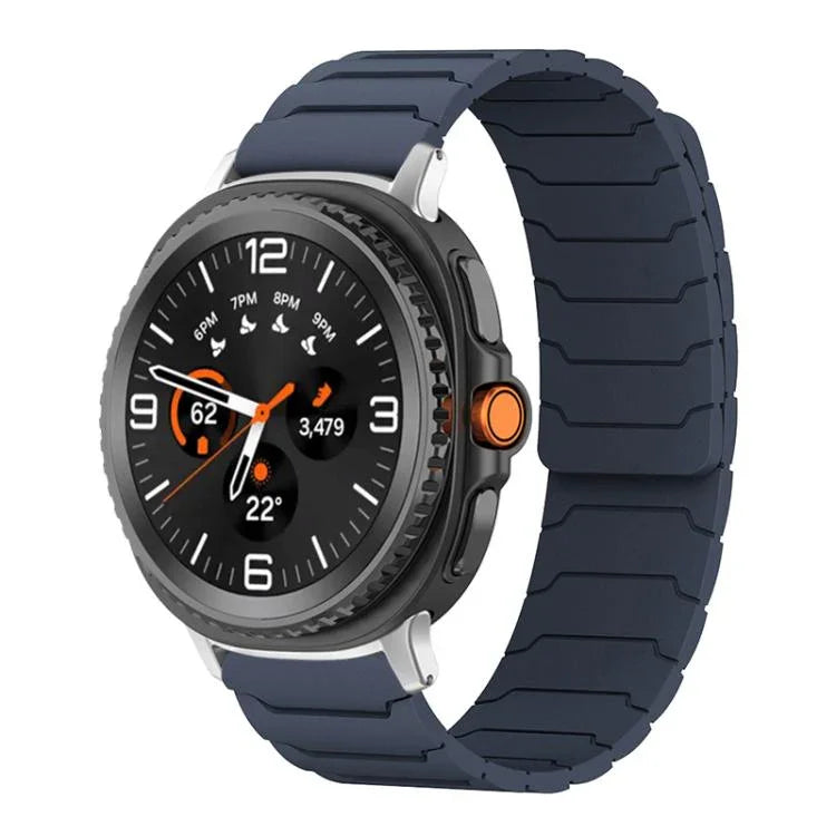 Correia de Relógio em Silicone Magnética xDfind, Para Samsung Galaxy Watch Ultra / Ultra 2025, Para Samsung Galaxy Watch8 / 8 Classic, Para Samsung Galaxy Watch 7 / 6 / 5 / FE