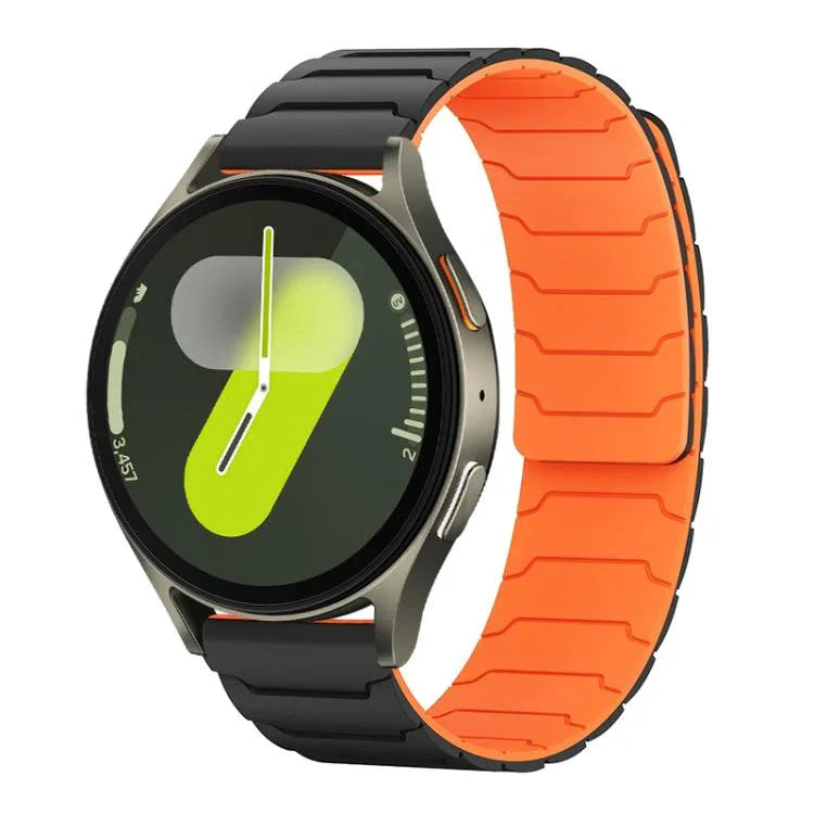 Correia de Relógio em Silicone Magnética xDfind, Para Samsung Galaxy Watch Ultra / Ultra 2025, Para Samsung Galaxy Watch8 / 8 Classic, Para Samsung Galaxy Watch 7 / 6 / 5 / FE