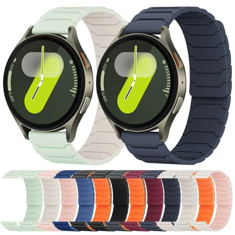 Correia de Relógio em Silicone Magnética xDfind, Para Samsung Galaxy Watch Ultra / Ultra 2025, Para Samsung Galaxy Watch8 / 8 Classic, Para Samsung Galaxy Watch 7 / 6 / 5 / FE