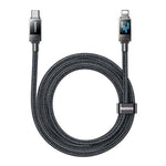 REMAX CB09 PD30W Tipo-C para 8 Pinos Cabo de Dados Trançado para Carregamento Rápido, Comprimento: 1,2m, Tipo-C para 8 Pinos