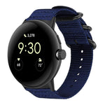 Pulseira de Relógio em Nylon Canvas com Fivela de Anel xDfind, para Google Pixel Watch4 / Watch3 45mm, para Google Pixel 4 / 3 / 2 / 1 41mm