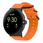 Pulseira de Relógio em Nylon Canvas com Fivela de Anel xDfind, para Google Pixel Watch4 / Watch3 45mm, para Google Pixel 4 / 3 / 2 / 1 41mm