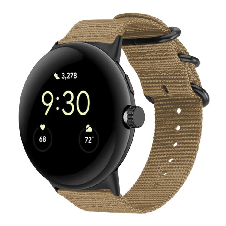 Pulseira de Relógio em Nylon Canvas com Fivela de Anel xDfind, para Google Pixel Watch4 / Watch3 45mm, para Google Pixel 4 / 3 / 2 / 1 41mm