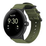 Pulseira de Relógio em Nylon Canvas com Fivela de Anel xDfind, para Google Pixel Watch4 / Watch3 45mm, para Google Pixel 4 / 3 / 2 / 1 41mm