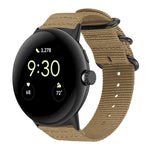 Pulseira de Relógio em Nylon Canvas com Fivela de Anel xDfind, para Google Pixel Watch4 / Watch3 45mm, para Google Pixel 4 / 3 / 2 / 1 41mm