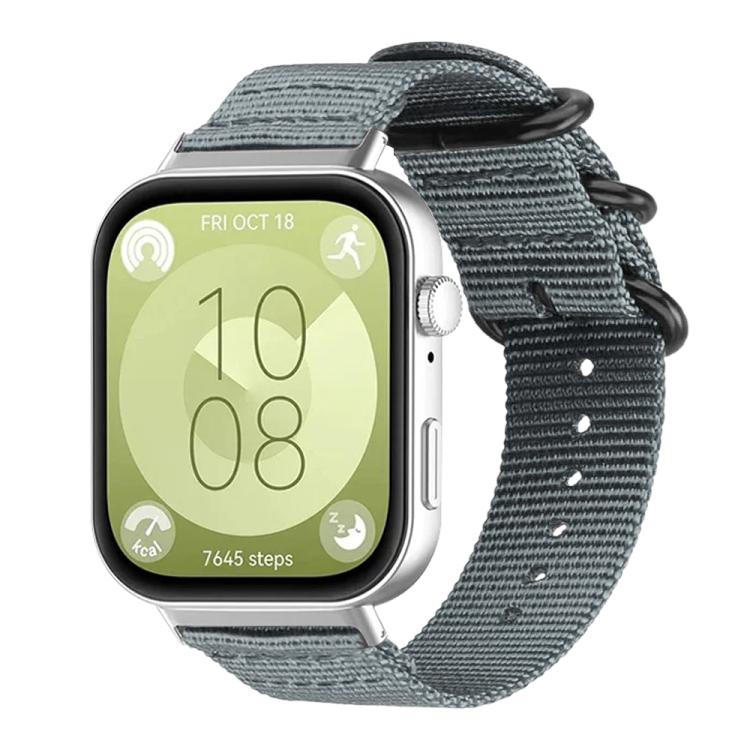 xDfind Ring Buckle Nylon Canvas Watch Band, For Huawei Watch Fit4 / Fit4 Pro / Fit3, For Huawei Watch D2