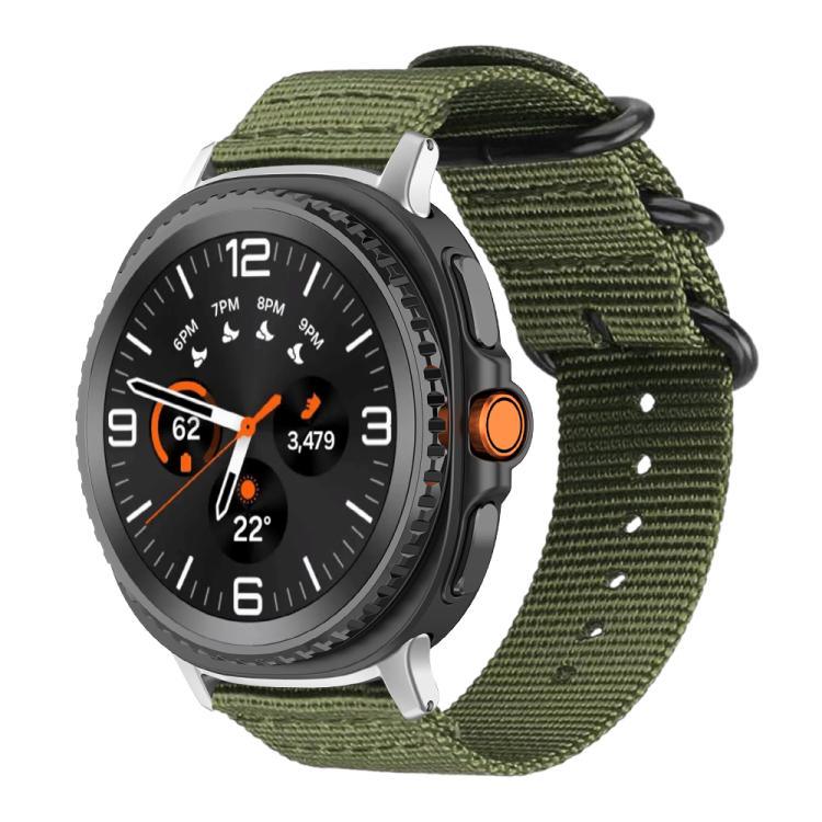 Correia de Relógio em Nylon de Tela com Fivela de Anel xDfind, Para Samsung Galaxy Watch Ultra / Ultra 2025, Para Samsung Galaxy Watch8 / 8 Classic, Para Samsung Galaxy Watch 7 / 6 / 5 / FE, Para Samsung Galaxy Fit3 SM-R390
