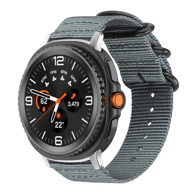 Correia de Relógio em Nylon de Tela com Fivela de Anel xDfind, Para Samsung Galaxy Watch Ultra / Ultra 2025, Para Samsung Galaxy Watch8 / 8 Classic, Para Samsung Galaxy Watch 7 / 6 / 5 / FE, Para Samsung Galaxy Fit3 SM-R390
