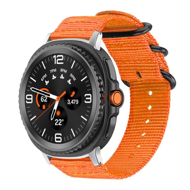 Correia de Relógio em Nylon de Tela com Fivela de Anel xDfind, Para Samsung Galaxy Watch Ultra / Ultra 2025, Para Samsung Galaxy Watch8 / 8 Classic, Para Samsung Galaxy Watch 7 / 6 / 5 / FE, Para Samsung Galaxy Fit3 SM-R390