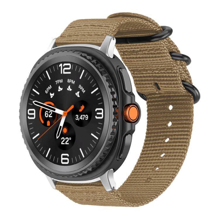 Correia de Relógio em Nylon de Tela com Fivela de Anel xDfind, Para Samsung Galaxy Watch Ultra / Ultra 2025, Para Samsung Galaxy Watch8 / 8 Classic, Para Samsung Galaxy Watch 7 / 6 / 5 / FE, Para Samsung Galaxy Fit3 SM-R390