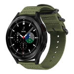 Correia de Relógio em Nylon de Tela com Fivela de Anel xDfind, Para Samsung Galaxy Watch Ultra / Ultra 2025, Para Samsung Galaxy Watch8 / 8 Classic, Para Samsung Galaxy Watch 7 / 6 / 5 / FE, Para Samsung Galaxy Fit3 SM-R390