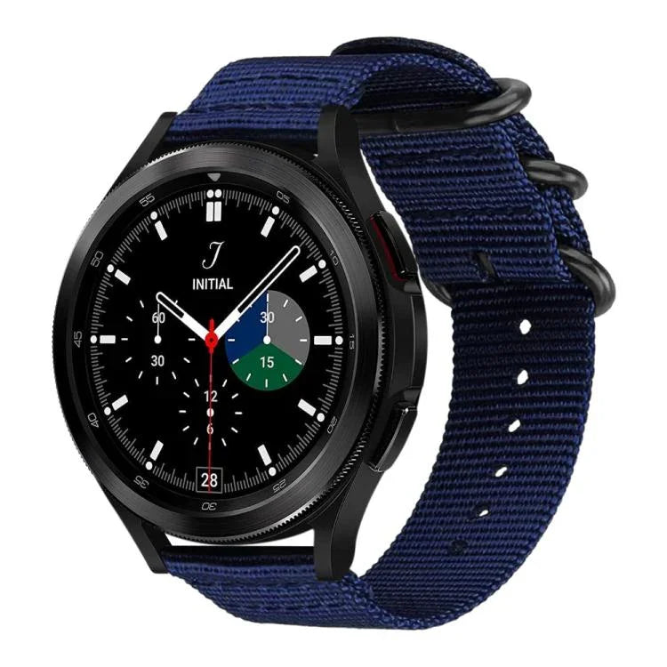 Correia de Relógio em Nylon de Tela com Fivela de Anel xDfind, Para Samsung Galaxy Watch Ultra / Ultra 2025, Para Samsung Galaxy Watch8 / 8 Classic, Para Samsung Galaxy Watch 7 / 6 / 5 / FE, Para Samsung Galaxy Fit3 SM-R390