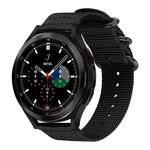Correia de Relógio em Nylon de Tela com Fivela de Anel xDfind, Para Samsung Galaxy Watch Ultra / Ultra 2025, Para Samsung Galaxy Watch8 / 8 Classic, Para Samsung Galaxy Watch 7 / 6 / 5 / FE, Para Samsung Galaxy Fit3 SM-R390