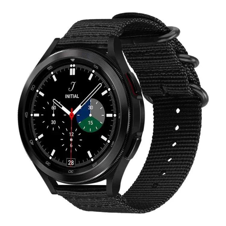 Correia de Relógio em Nylon de Tela com Fivela de Anel xDfind, Para Samsung Galaxy Watch Ultra / Ultra 2025, Para Samsung Galaxy Watch8 / 8 Classic, Para Samsung Galaxy Watch 7 / 6 / 5 / FE, Para Samsung Galaxy Fit3 SM-R390
